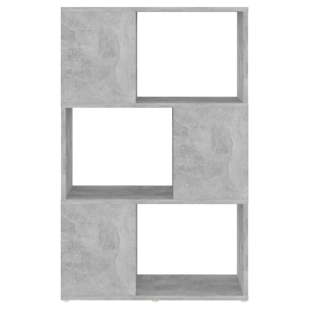 Book Cabinet Room Divider Concrete Grey 60x24x94 cm Engineered Wood