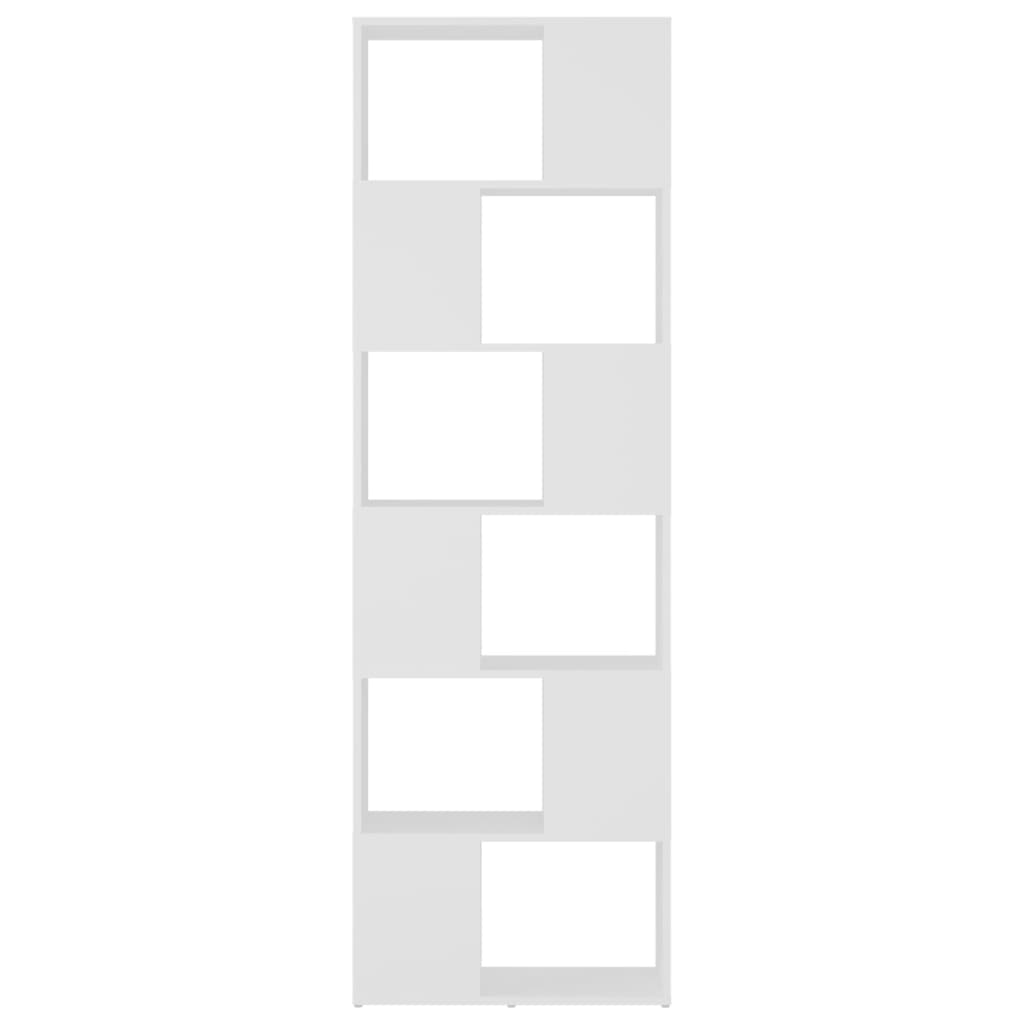 Modern Wooden Tall Open Bookcase Book Storage Cabinet Room Divider Wood