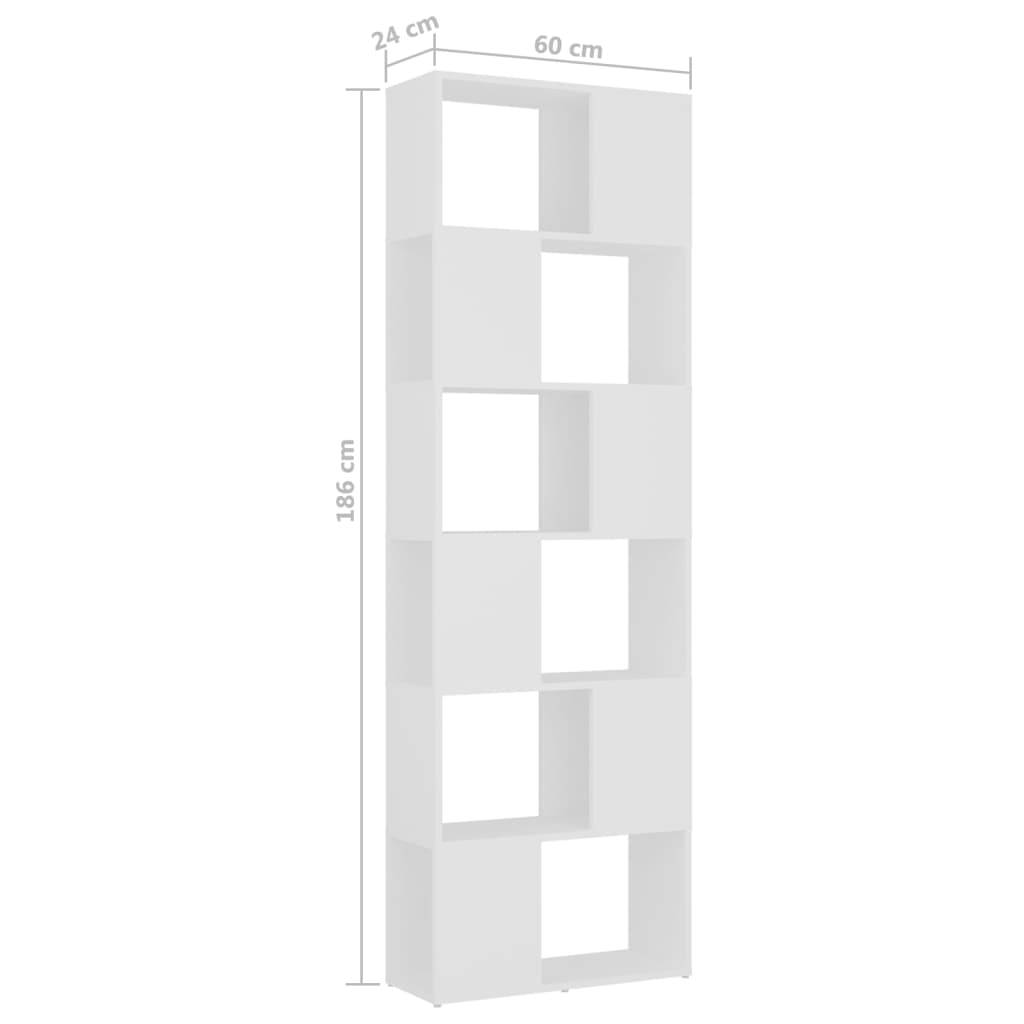 Modern Wooden Tall Open Bookcase Book Storage Cabinet Room Divider Wood