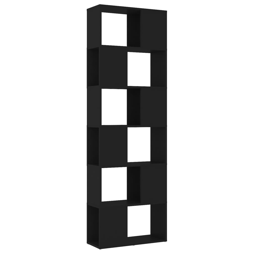 Modern Wooden Tall Open Bookcase Book Storage Cabinet Room Divider Wood