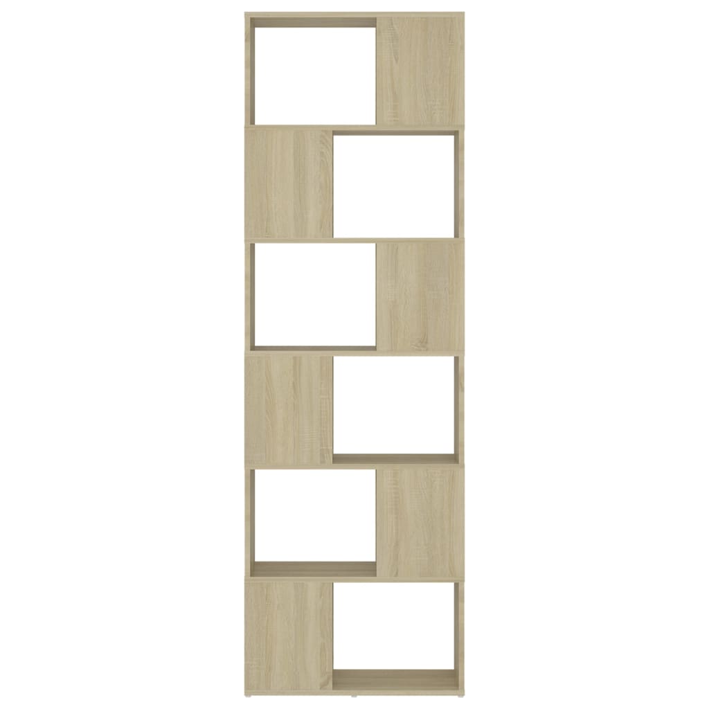 Modern Wooden Tall Open Bookcase Book Storage Cabinet Room Divider Wood