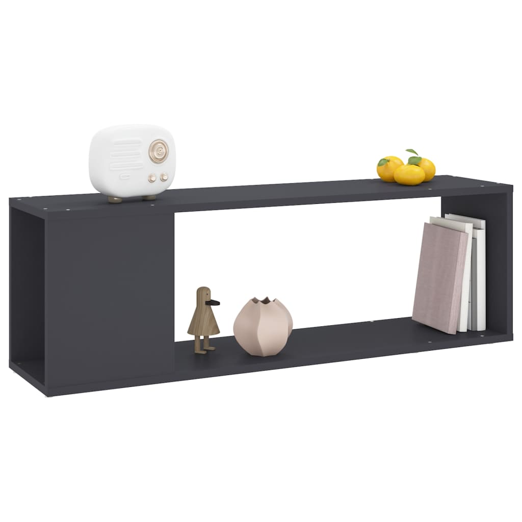 TV Cabinet Grey 100x24x32 cm Engineered Wood