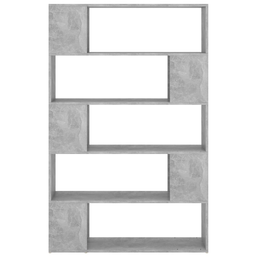 Book Cabinet Room Divider Concrete Grey 100x24x155 cm Engineered Wood