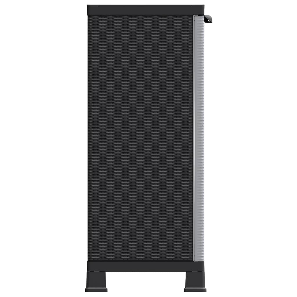 Plastic Cabinet 68x39x92 cm Rattan Design