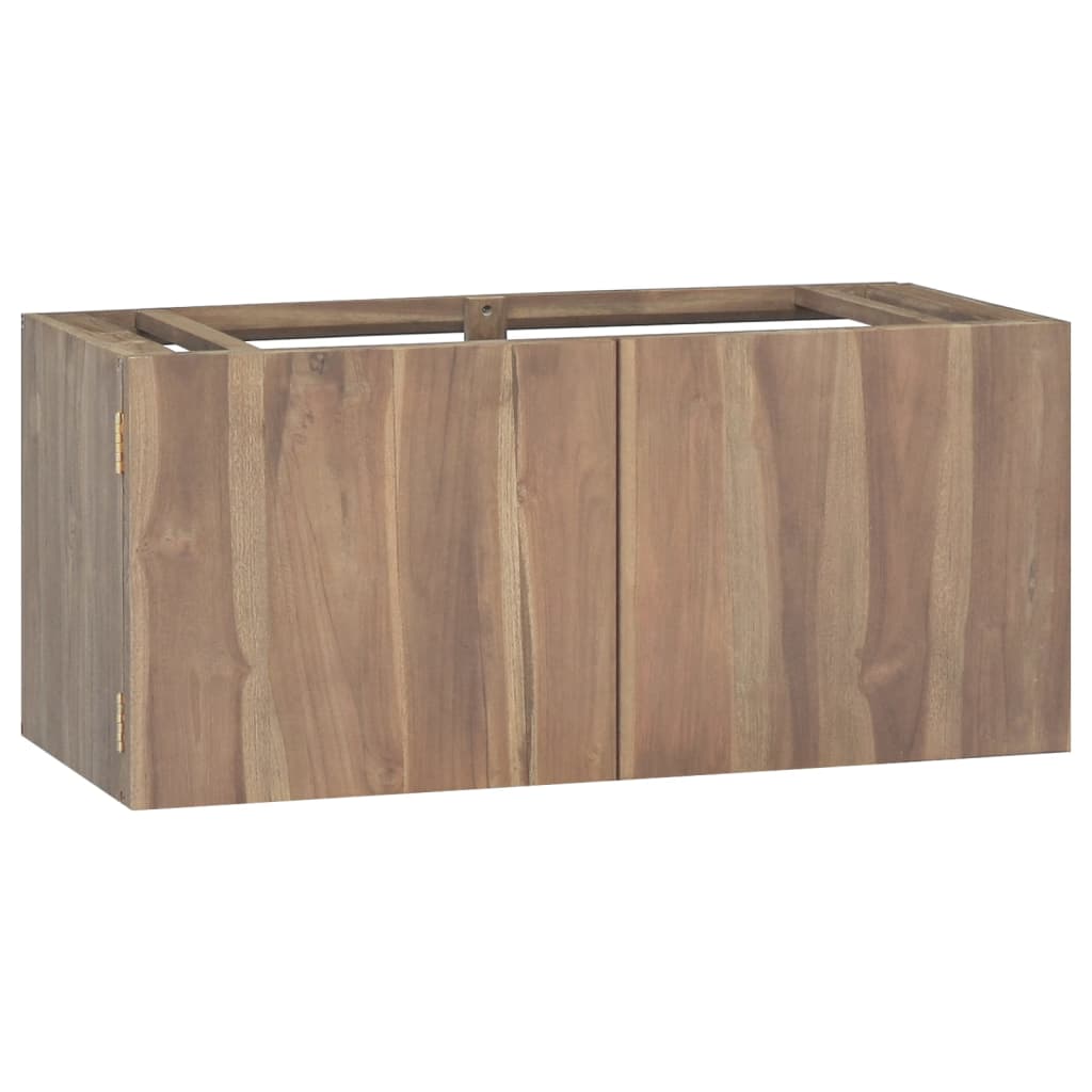 Wall-mounted Bathroom Cabinet 90x39x40 cm Solid Wood Teak