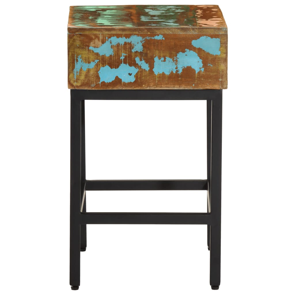 Side Table 40x30x51 cm Solid Wood Reclaimed