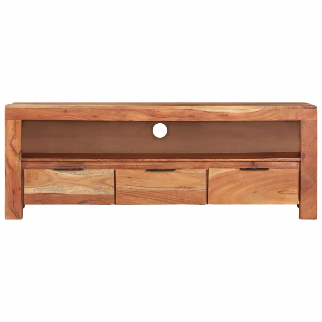 TV Cabinet 110x30x40 cm Solid Acacia Wood