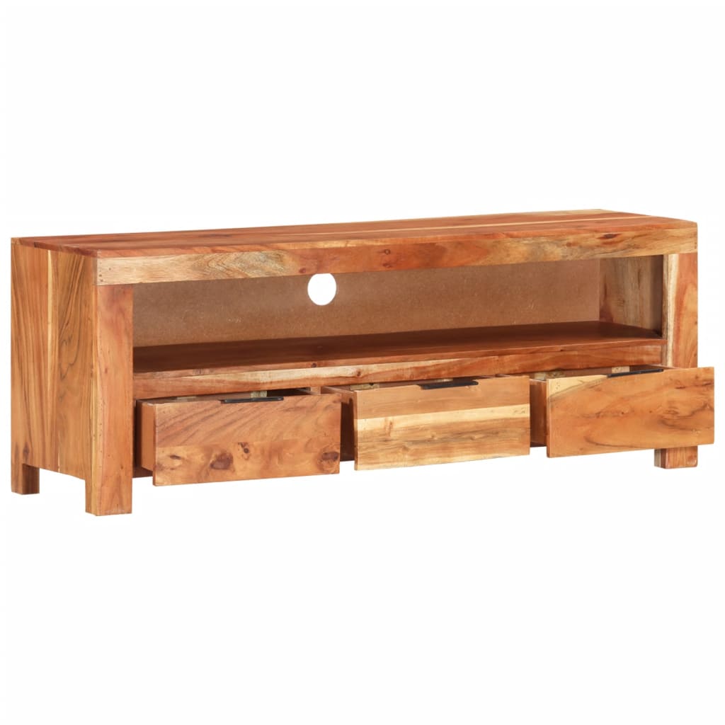 TV Cabinet 110x30x40 cm Solid Acacia Wood