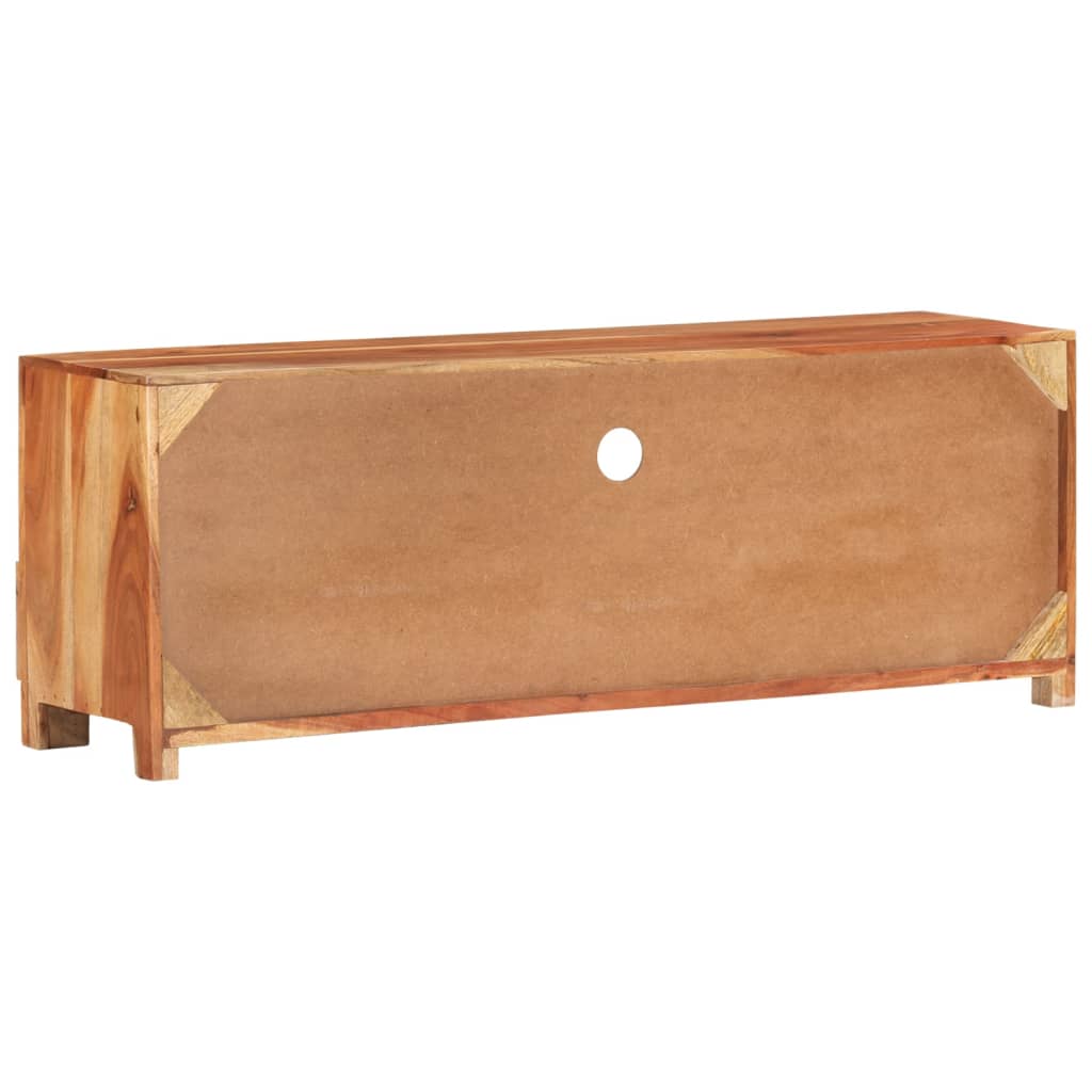 TV Cabinet 110x30x40 cm Solid Acacia Wood
