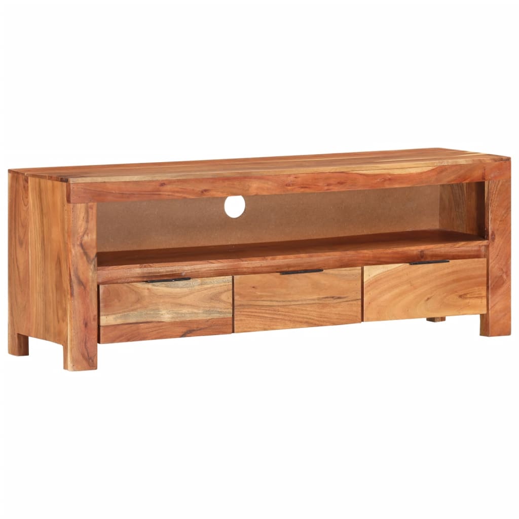 TV Cabinet 110x30x40 cm Solid Acacia Wood