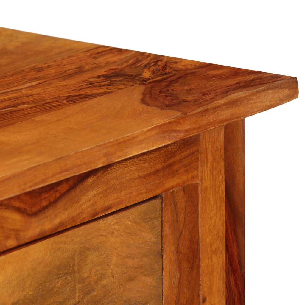 Sideboard with 3 Drawers 110x30x80 cm Solid Acacia Wood