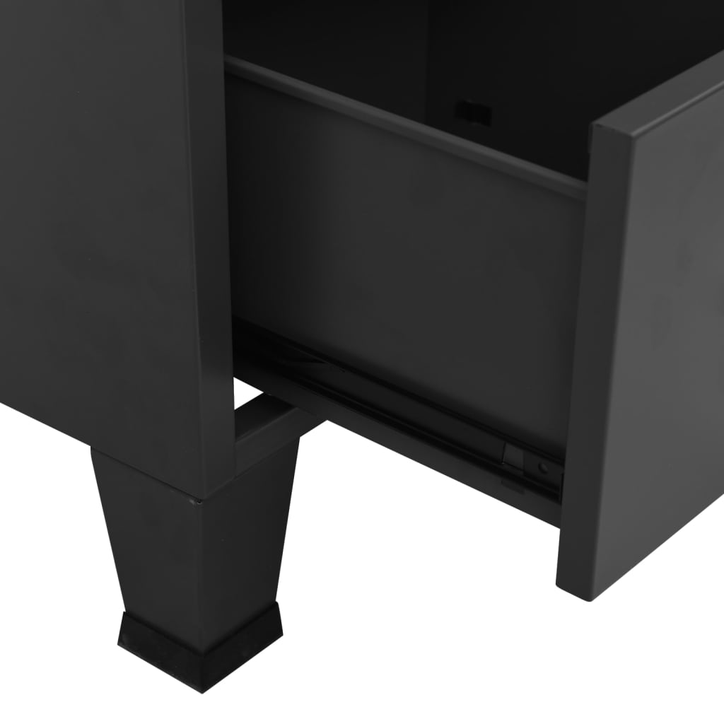 Industrial Storage Chest Anthracite Metal
