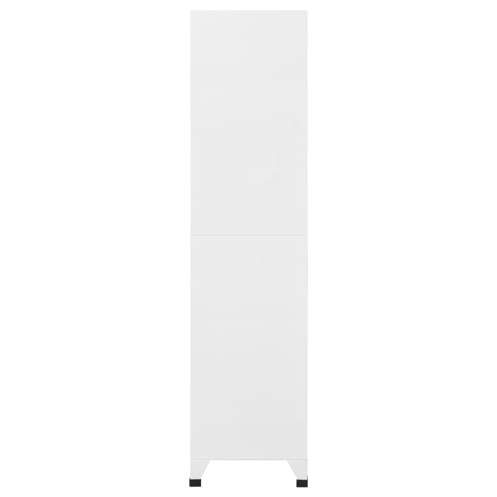 Locker Cabinet Light Grey and Dark Grey 90x40x180 cm Steel