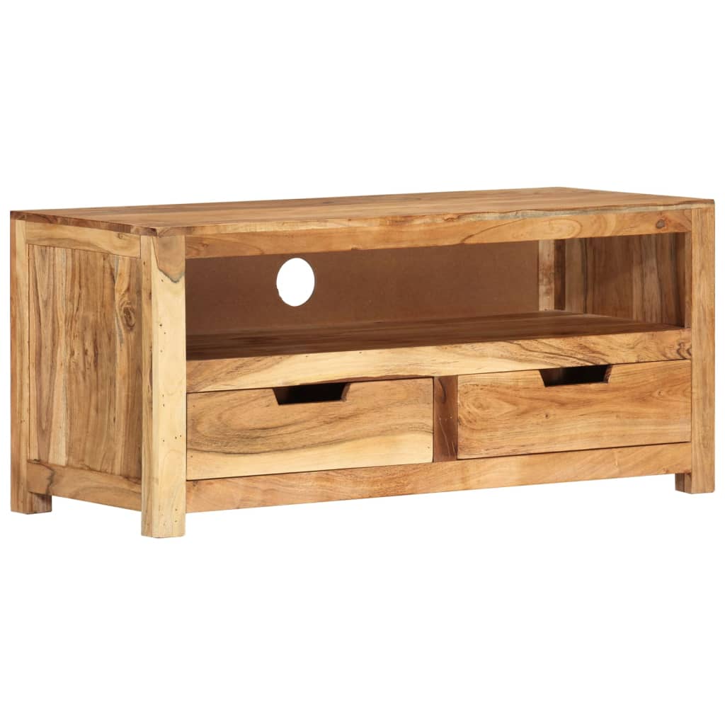 TV Cabinet 88x35x40 cm Solid Wood Acacia