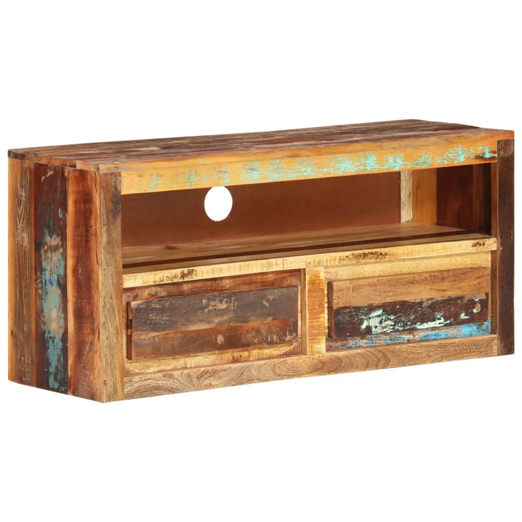 TV Cabinet 88x30x40 cm Solid Wood Reclaimed