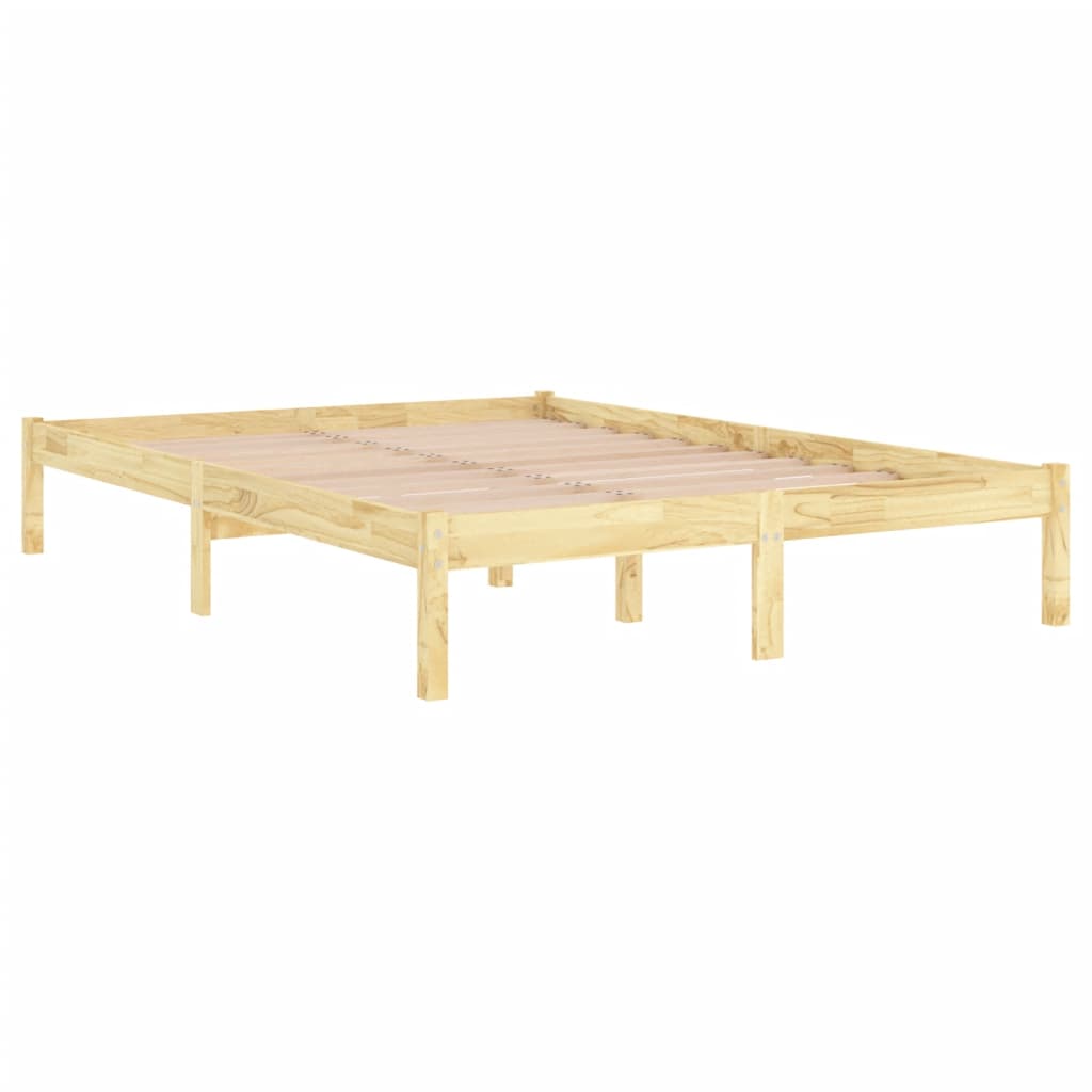 Bed Frame without Mattress Solid Wood Double