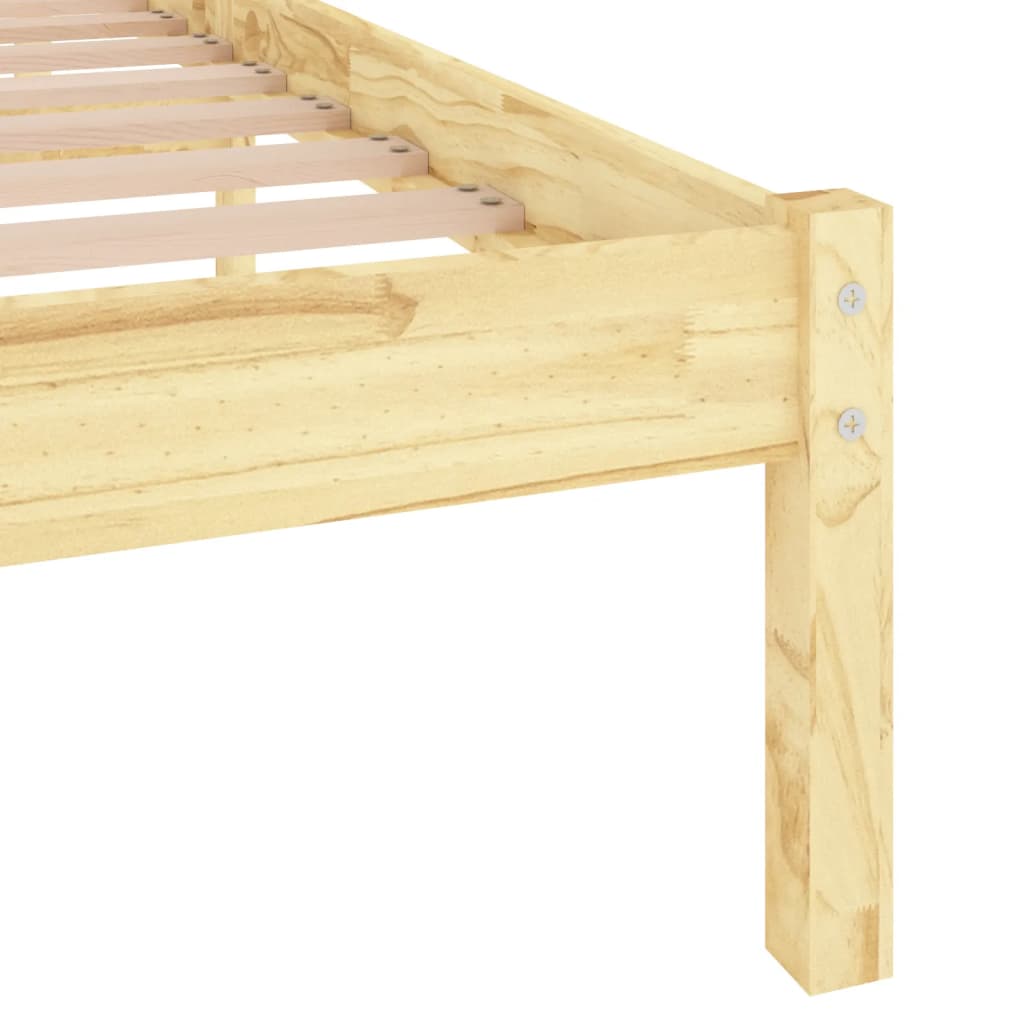 Bed Frame without Mattress Solid Wood Double