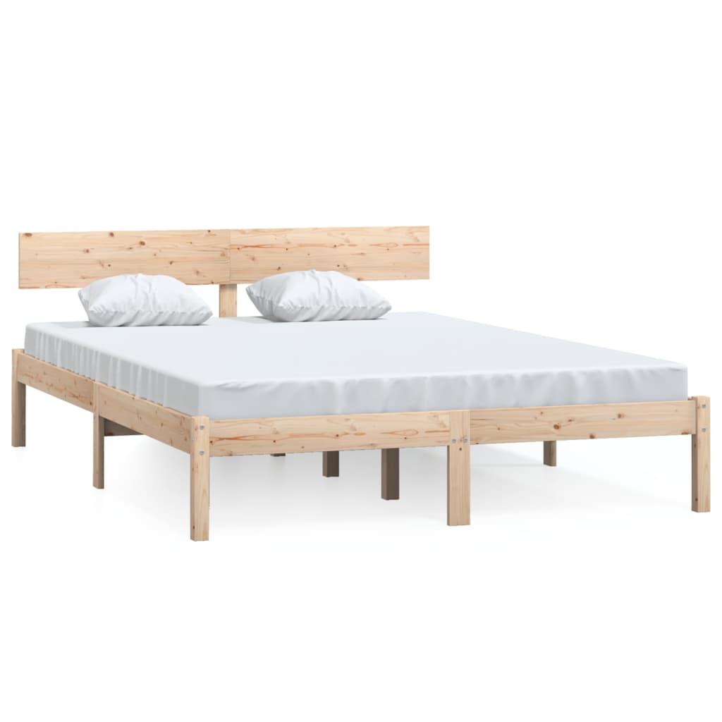 Bed Frame without Mattress Solid Wood Small Double