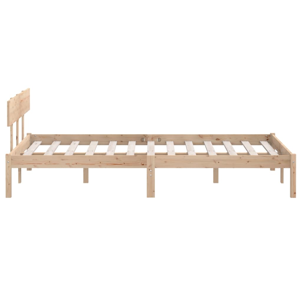 Bed Frame without Mattress Solid Wood 120x200 cm
