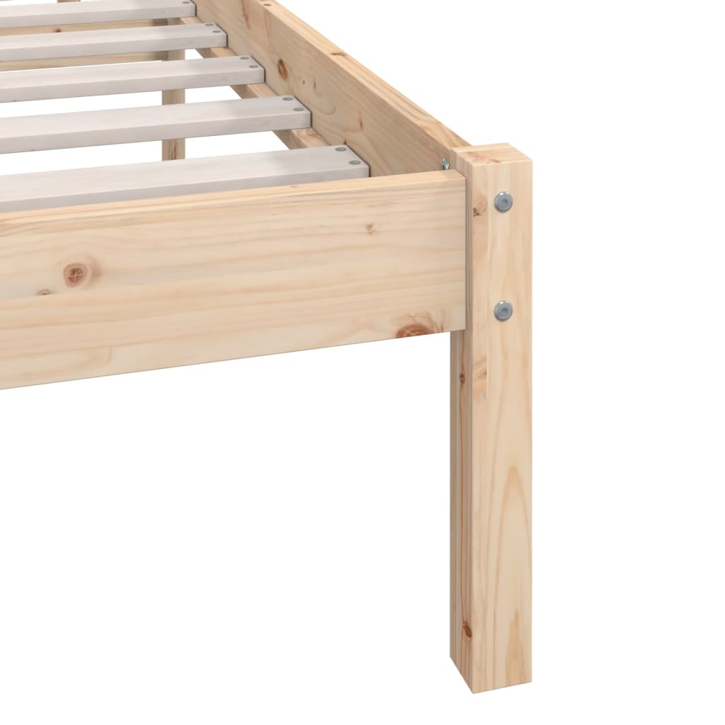 Bed Frame without Mattress Solid Wood 120x200 cm