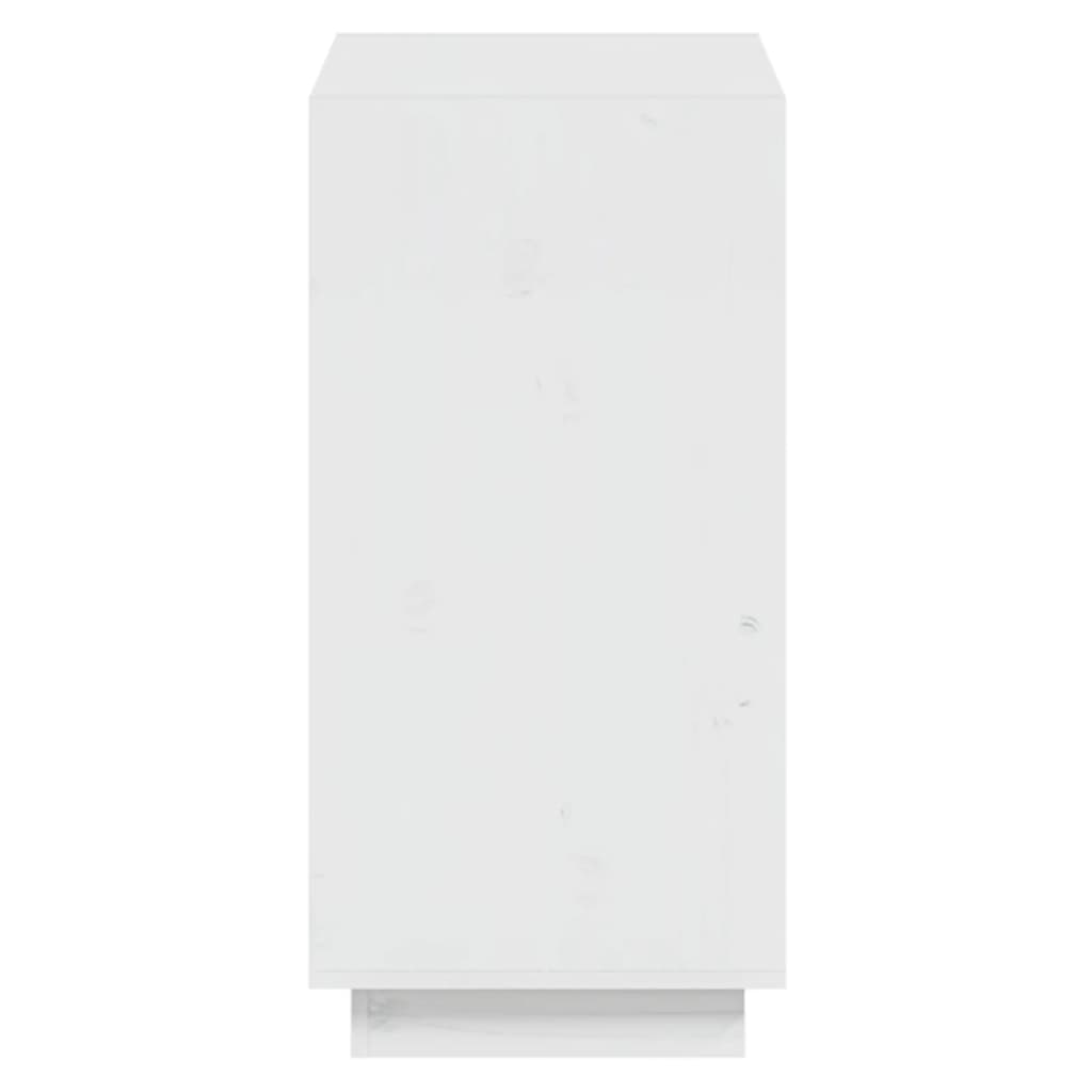 Book Cabinet White 60x35x71 cm Solid Wood Pine