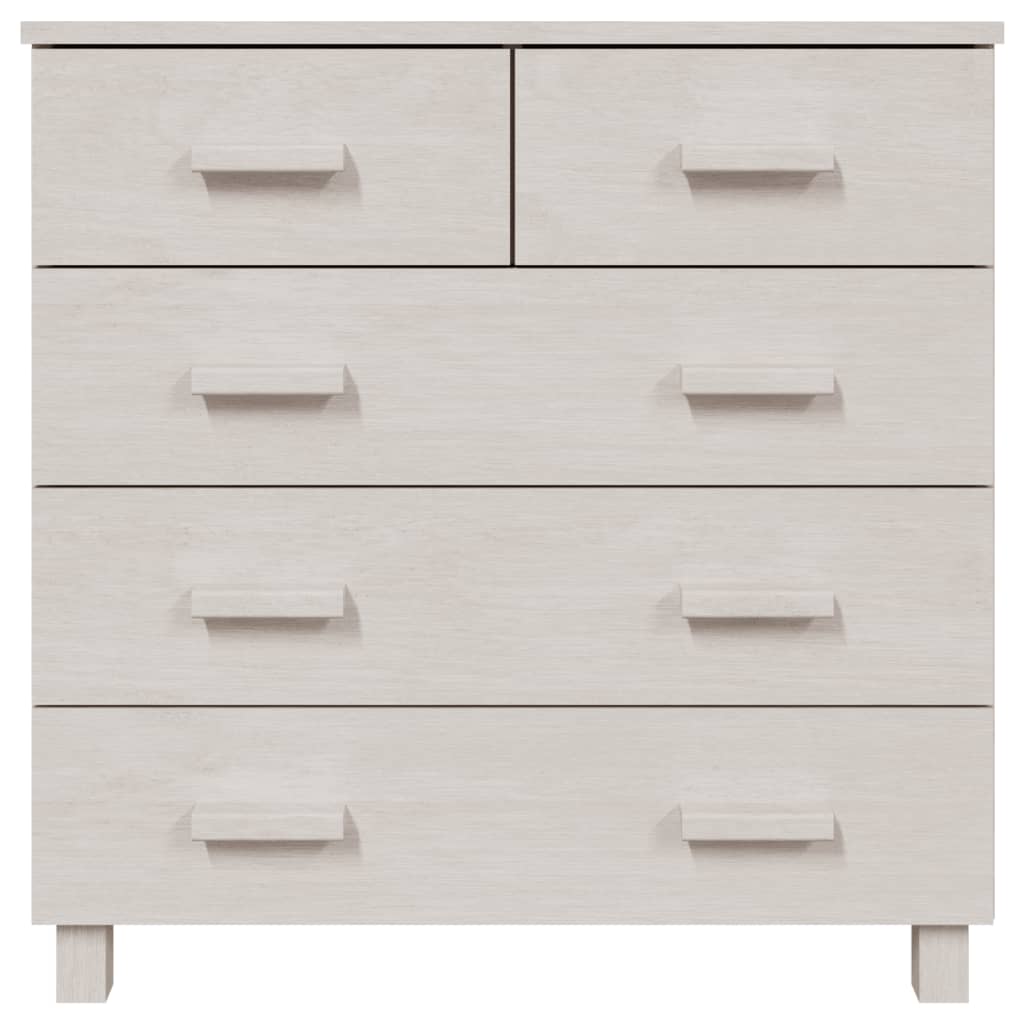 Sideboard HAMAR White 79x40x80 cm Solid Wood Pine