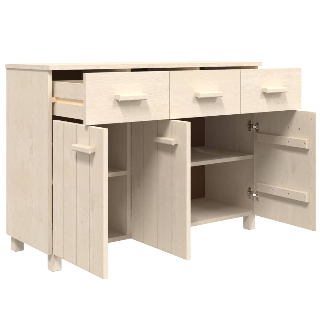 Sideboard HAMAR Honey Brown 113x40x80 cm Solid Wood Pine