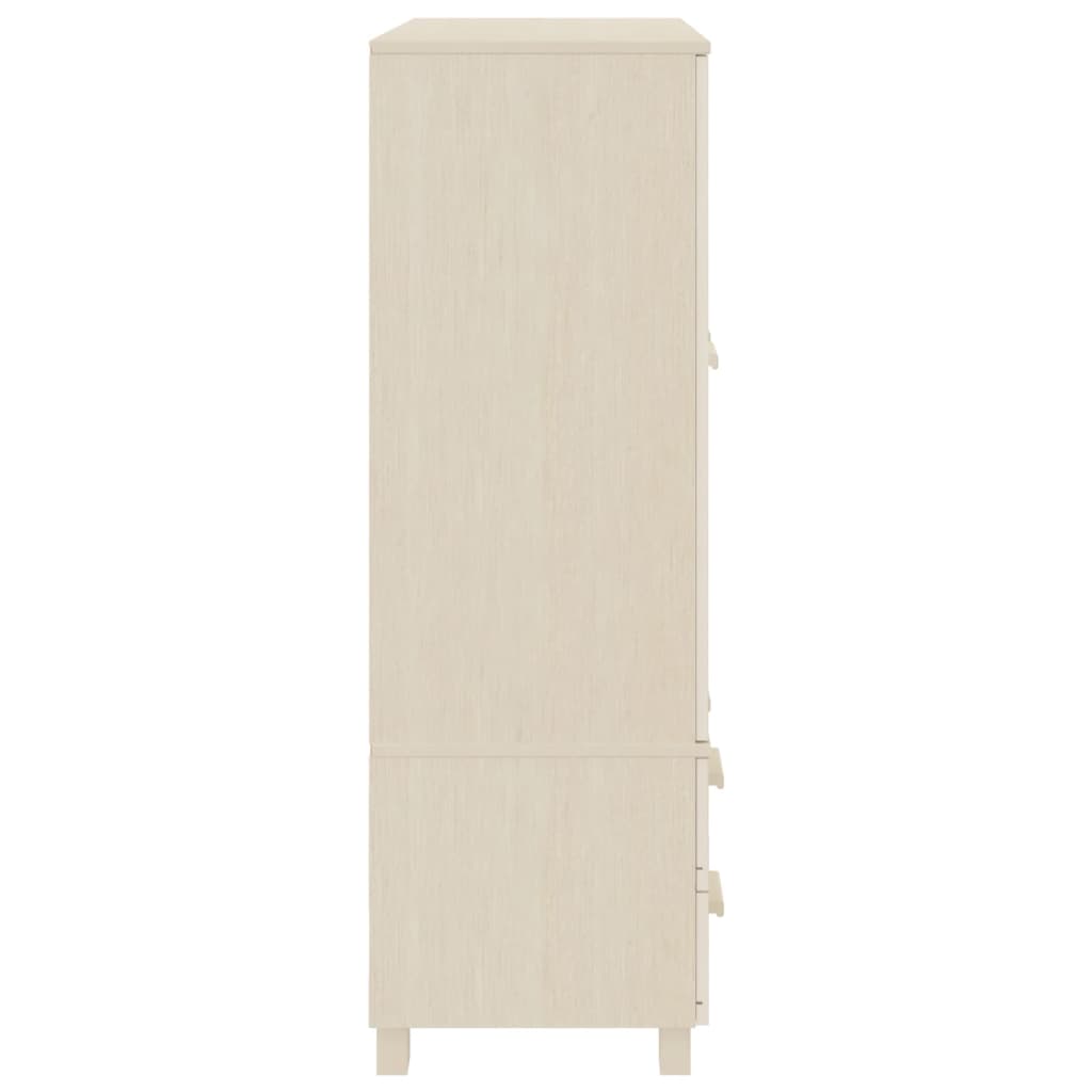 Wardrobe HAMAR Honey Brown 99x45x137 cm Solid Wood Pine
