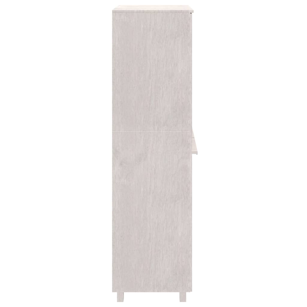 Wardrobe HAMAR White 89x50x180 cm Solid Wood Pine