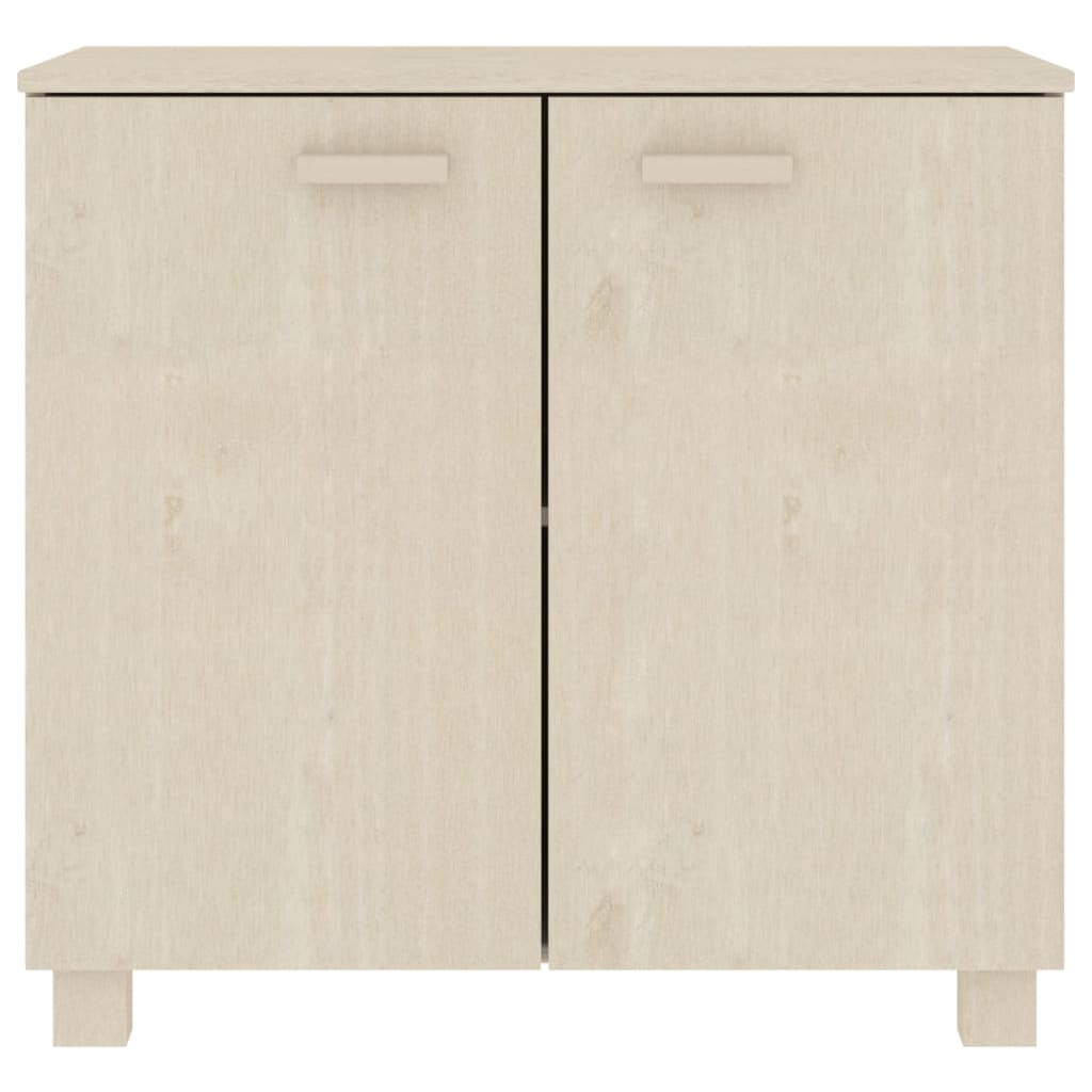 Sideboard HAMAR Honey Brown 85x35x80 cm Solid Wood Pine