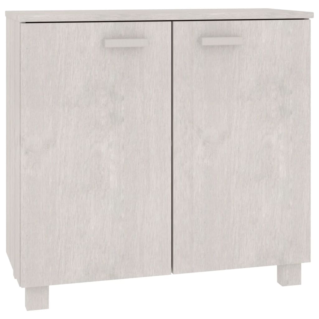 Sideboard HAMAR White 85x35x80 cm Solid Wood Pine