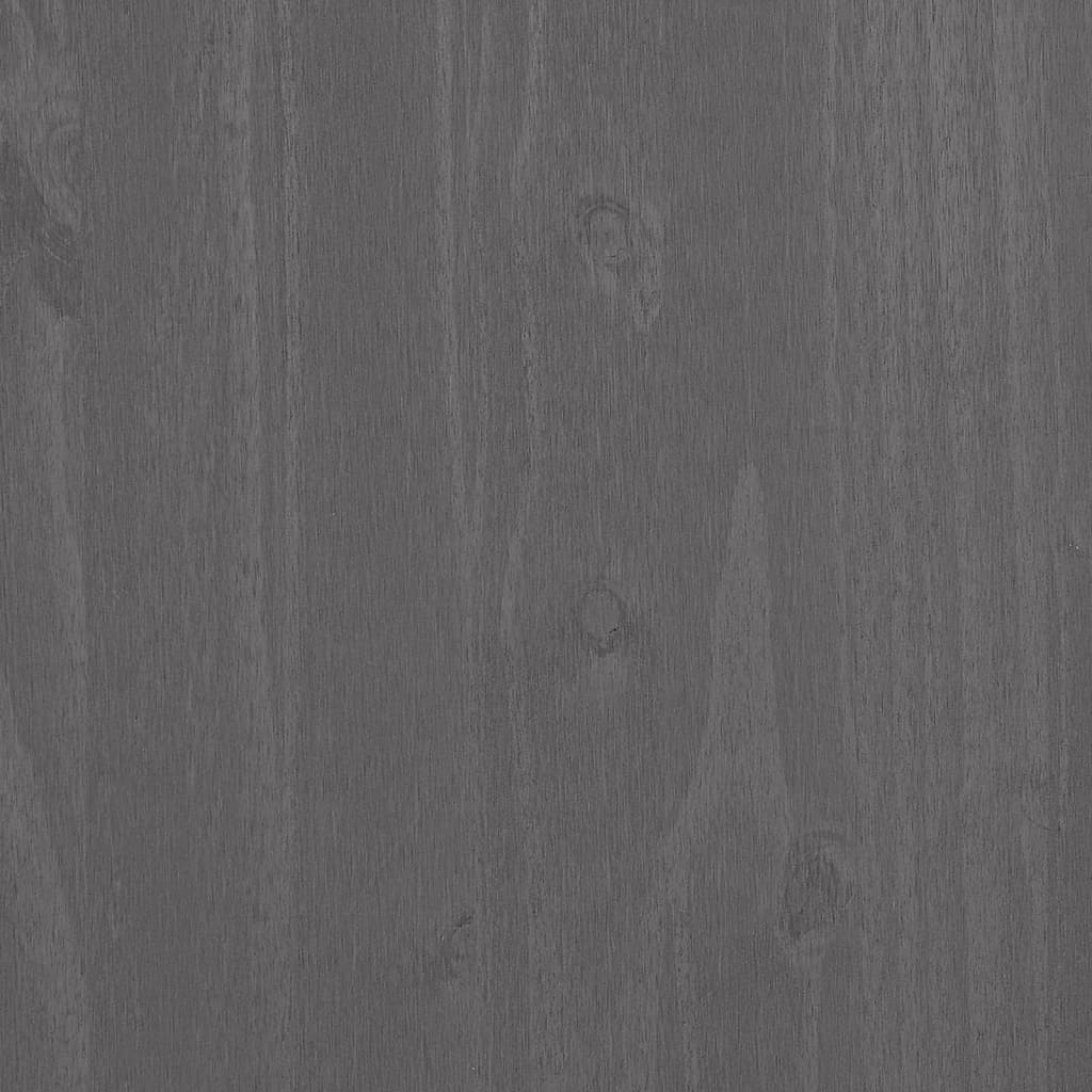 Sideboard HAMAR Light Grey 85x35x80 cm Solid Wood Pine