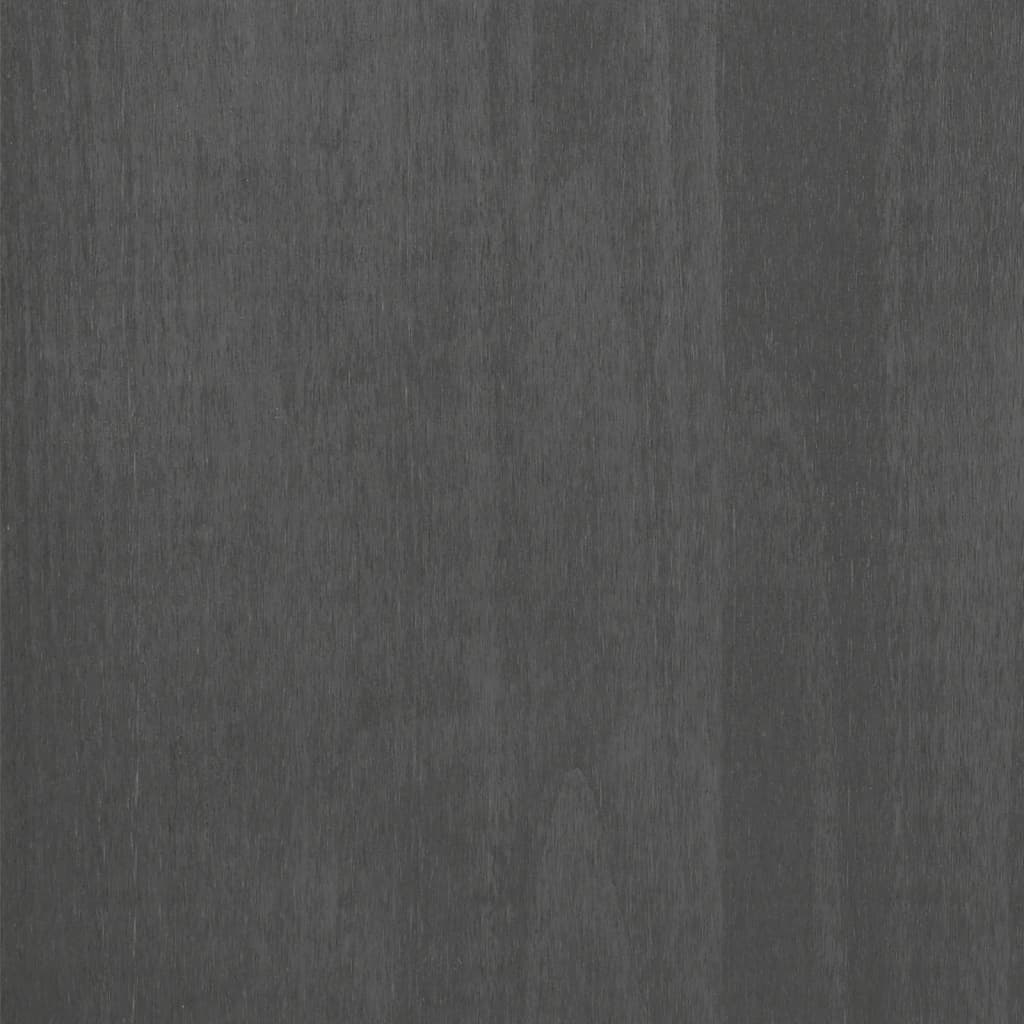 Sideboard HAMAR Dark Grey 85x35x80 cm Solid Wood Pine