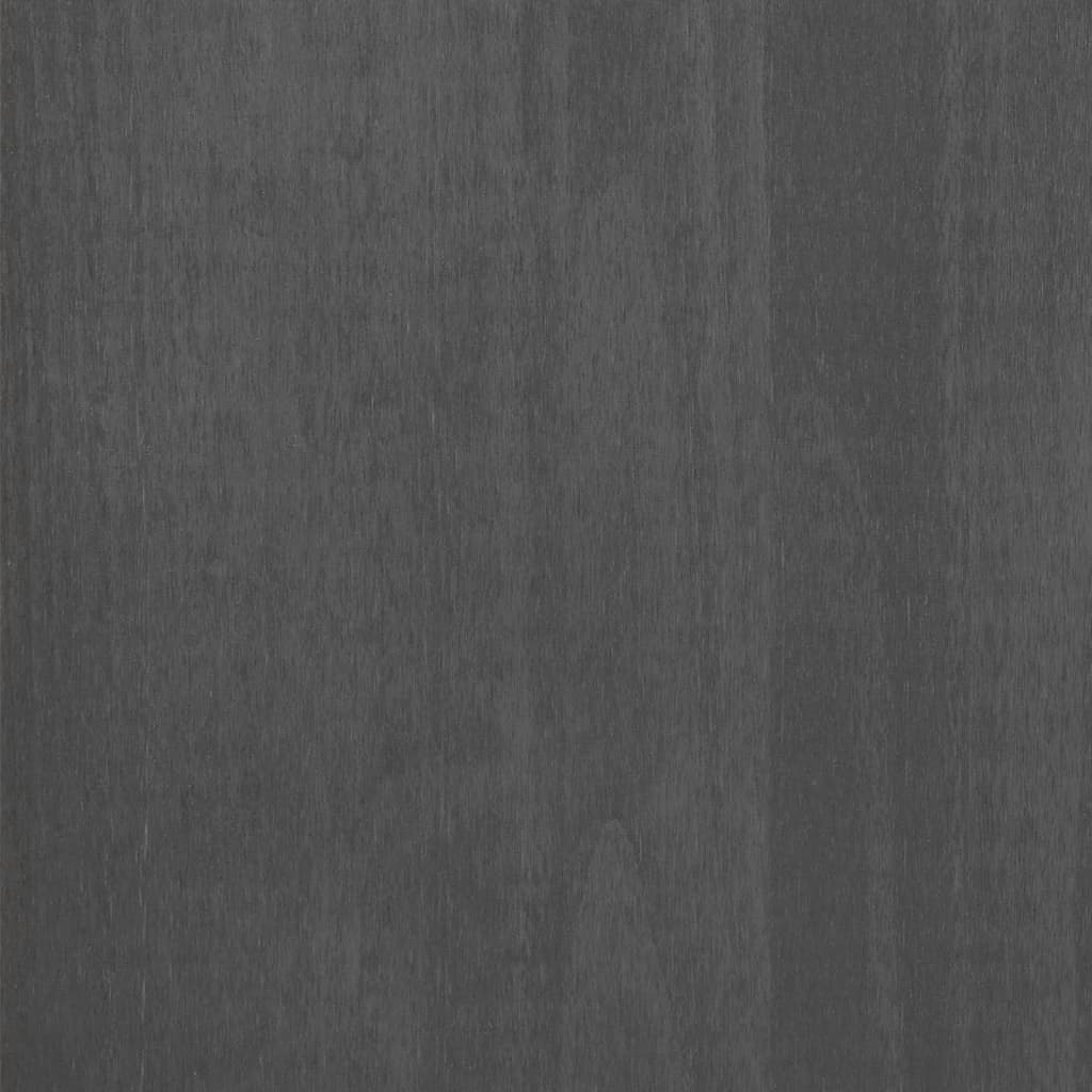 Shoe Cabinet HAMAR Dark Grey 59.5x35x117 cm Solid Wood Pine