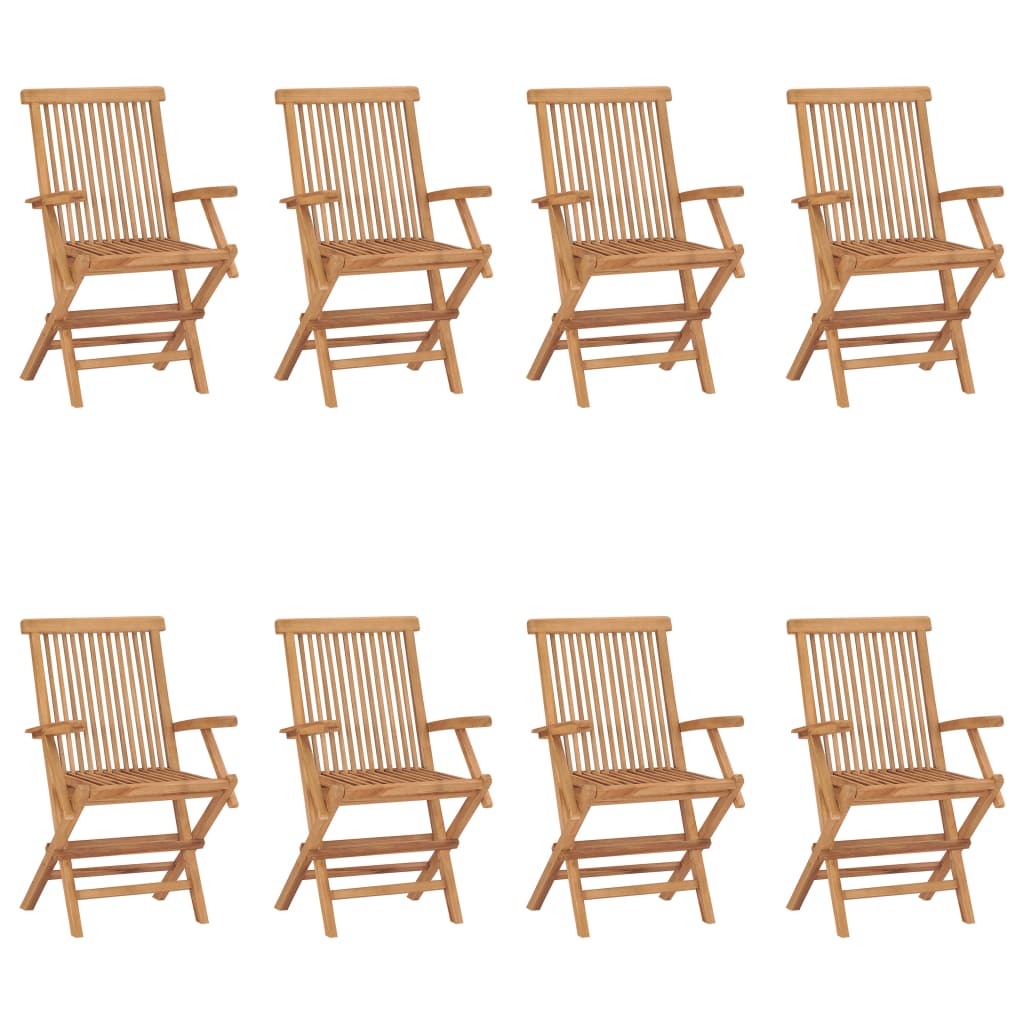 Outdoor Patio Wooden Foldable Garden Chairs Set Folding Wood Chair 2 3 4 6 8 pcs