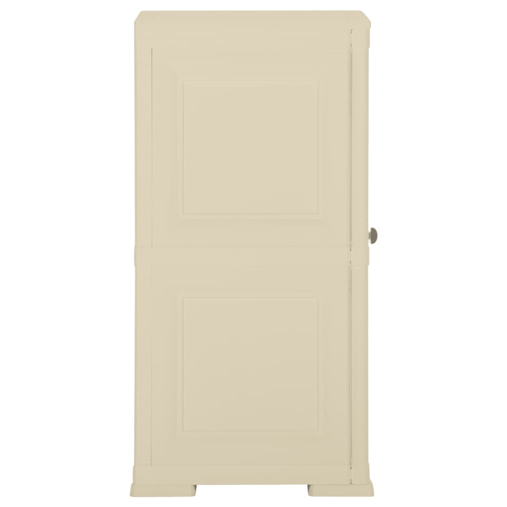 Plastic Cabinet 40x43x85.5 cm Wood Design Angora White
