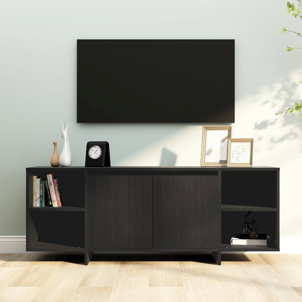 Modern Wooden TV Tele Stand Unit Cabinet Home Entertainment Unit With 2 Doors