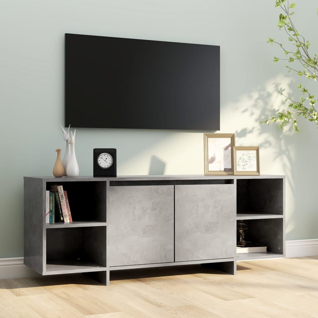 Modern Wooden TV Tele Stand Unit Cabinet Home Entertainment Unit With 2 Doors