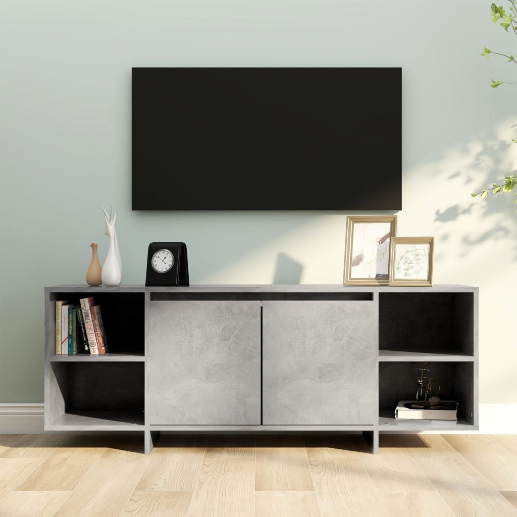 Modern Wooden TV Tele Stand Unit Cabinet Home Entertainment Unit With 2 Doors