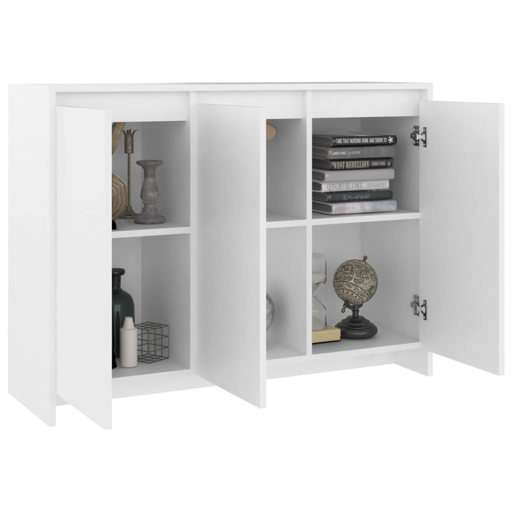 Modern Wooden 3 Door Home Sideboard Storage Cabinet Wood Dining Room Unit
