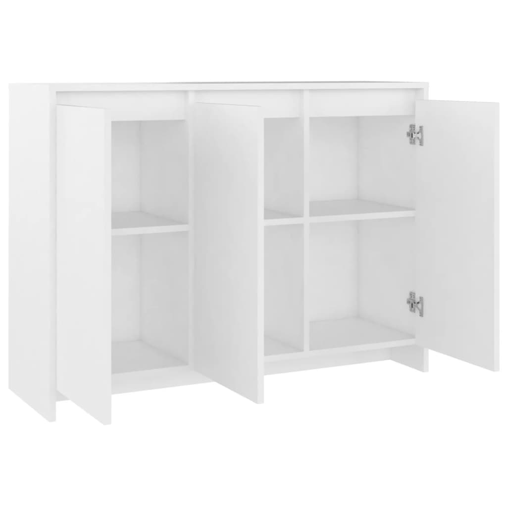 Modern Wooden 3 Door Home Sideboard Storage Cabinet Wood Dining Room Unit