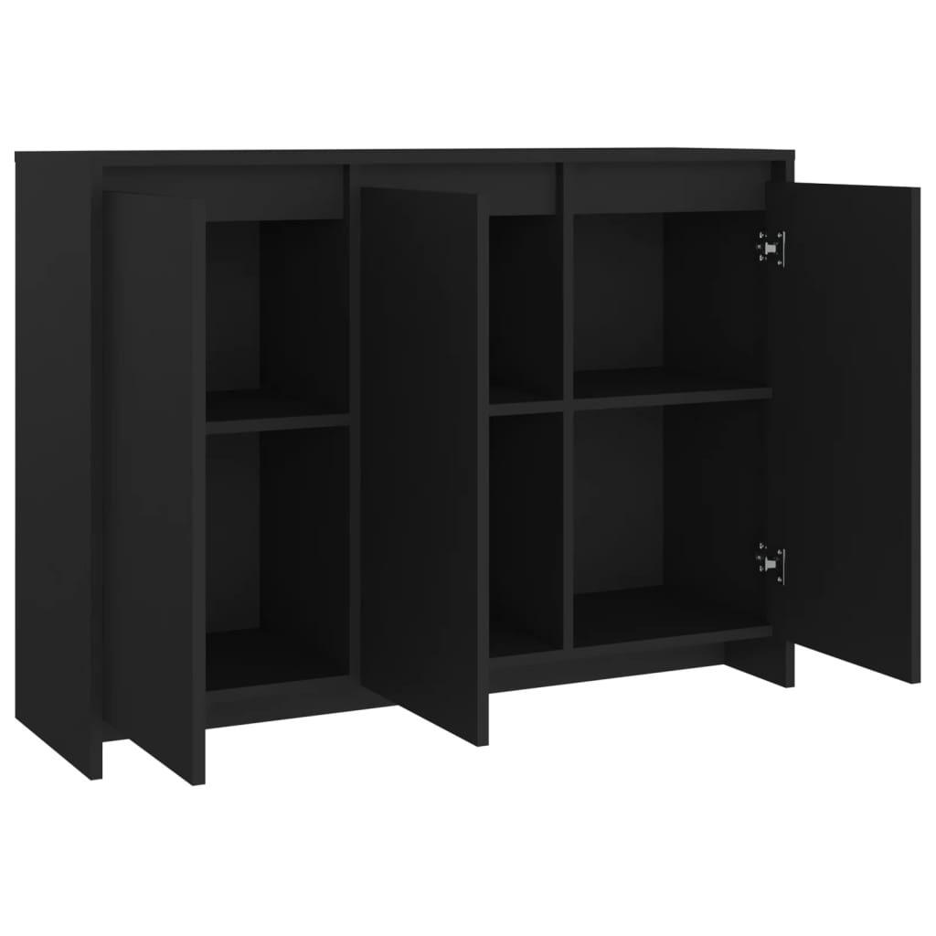 Modern Wooden 3 Door Home Sideboard Storage Cabinet Wood Dining Room Unit