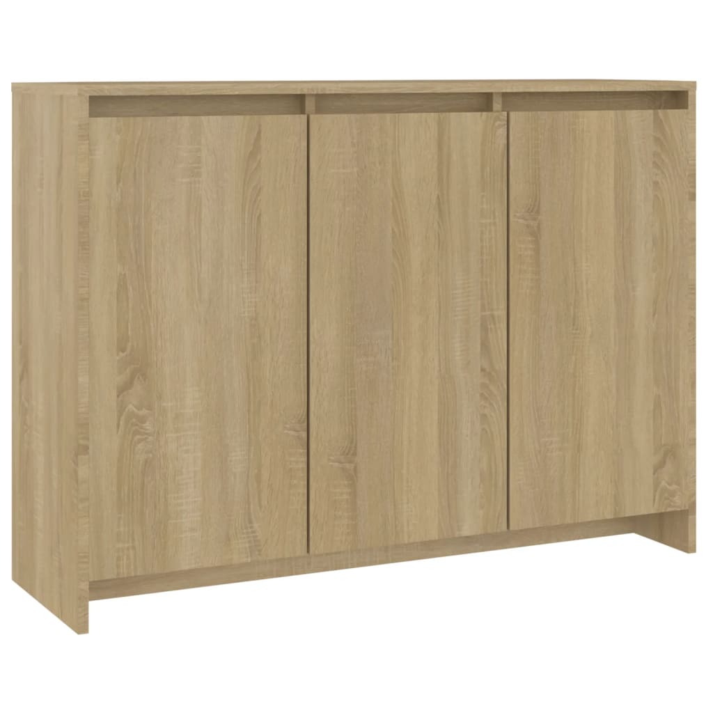 Modern Wooden 3 Door Home Sideboard Storage Cabinet Wood Dining Room Unit