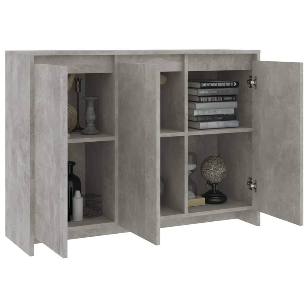 Modern Wooden 3 Door Home Sideboard Storage Cabinet Wood Dining Room Unit