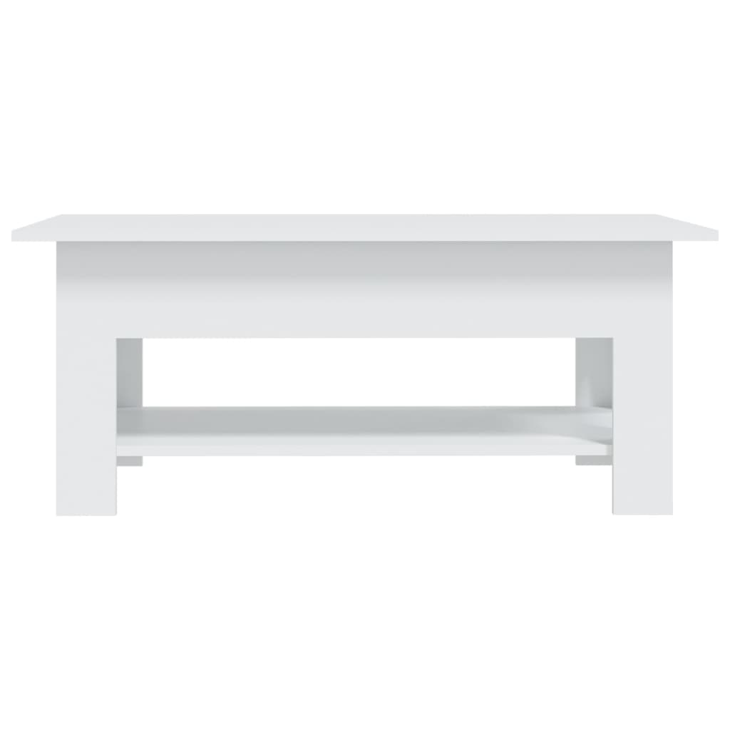 Modern Wooden Living Room Rectangular Coffee Table With Lower Storage Shelf Wood