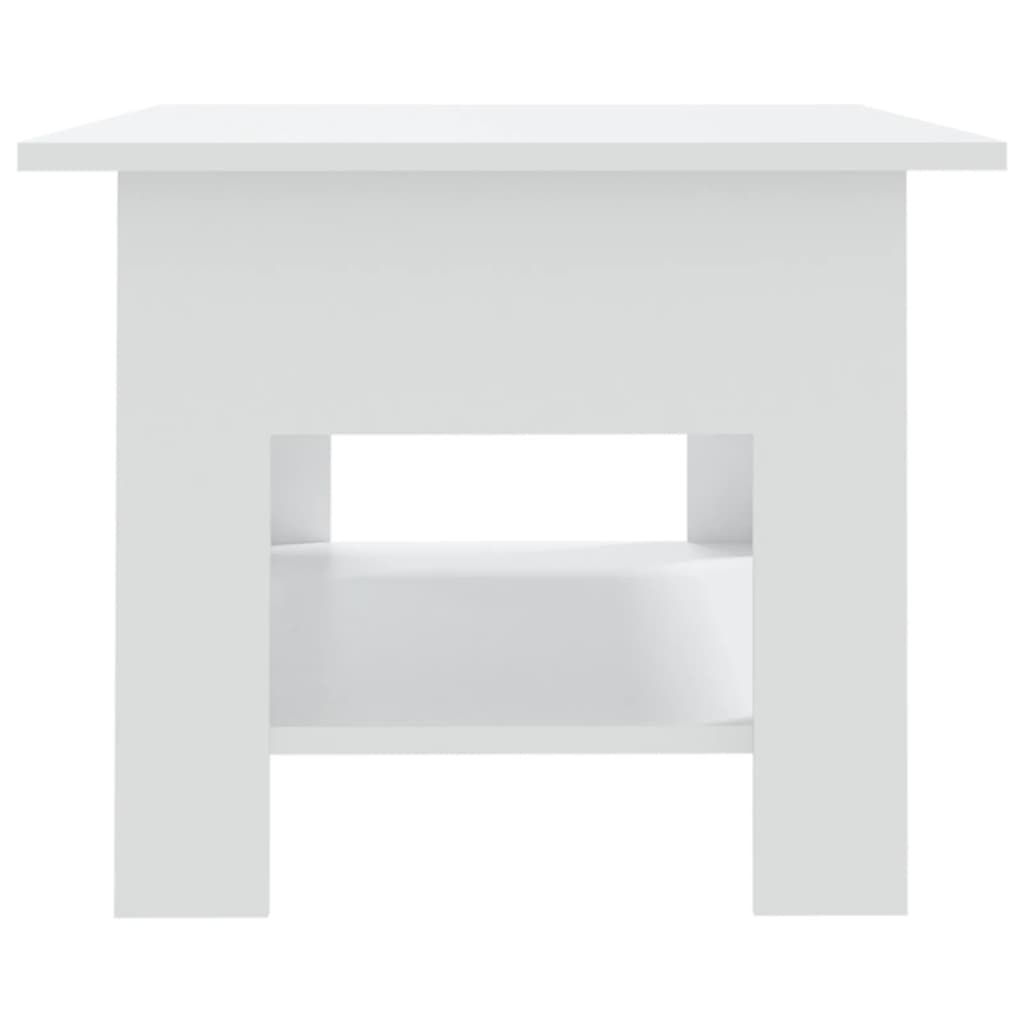 Modern Wooden Living Room Rectangular Coffee Table With Lower Storage Shelf Wood