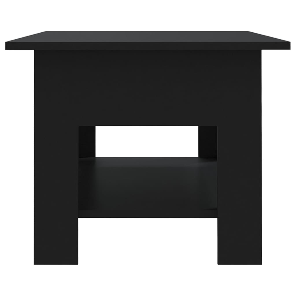 Modern Wooden Living Room Rectangular Coffee Table With Lower Storage Shelf Wood