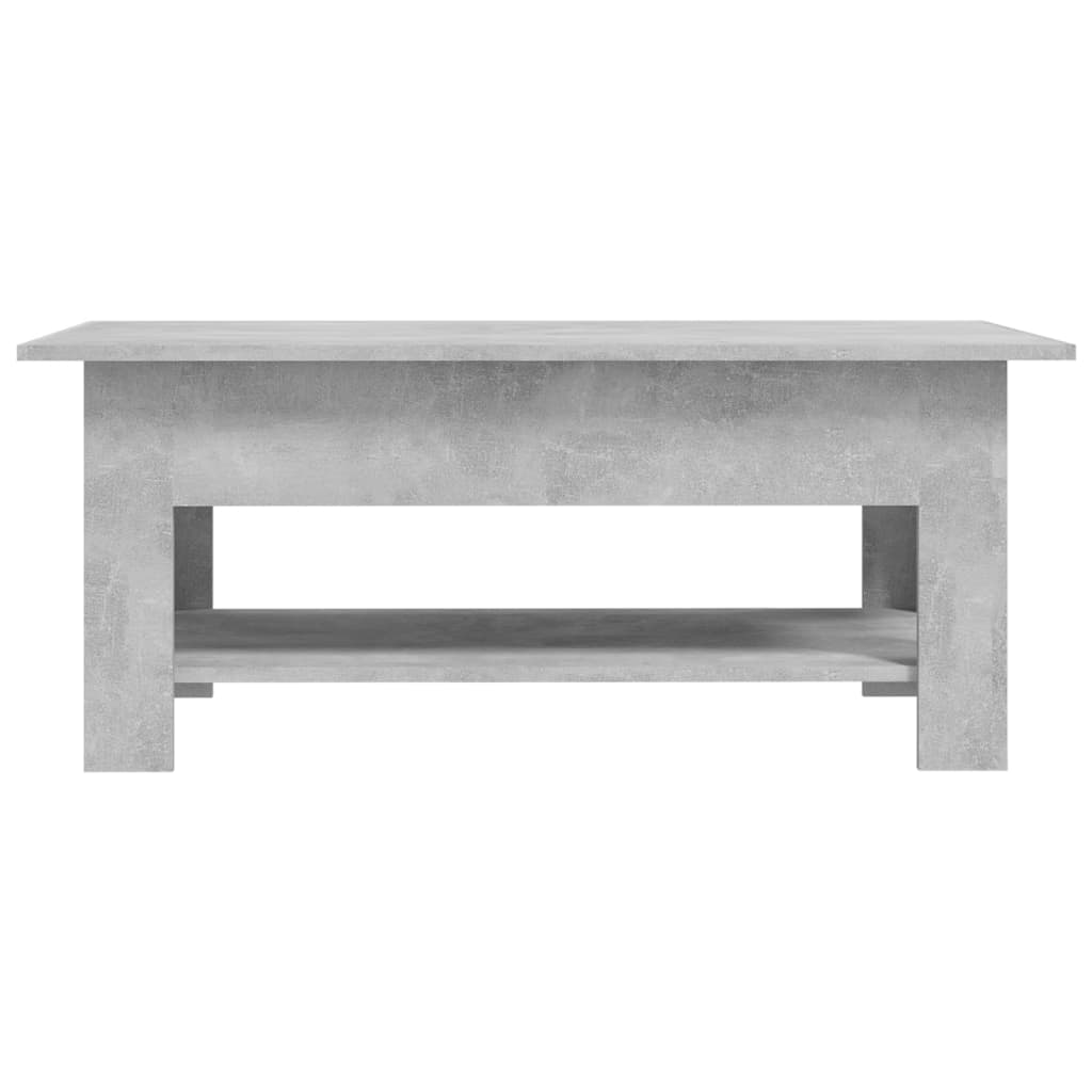 Modern Wooden Living Room Rectangular Coffee Table With Lower Storage Shelf Wood