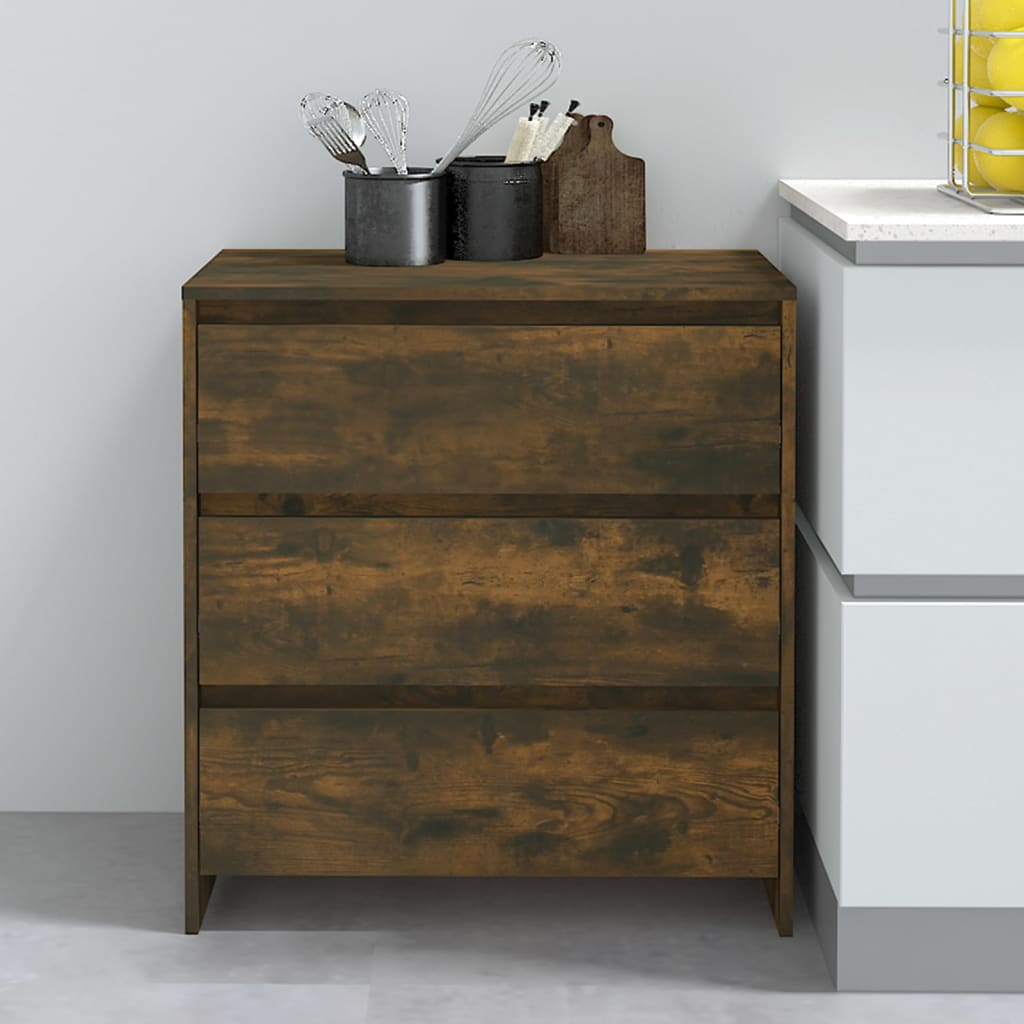 Sideboard Smoked Oak 70x41x75 cm Engineered Wood