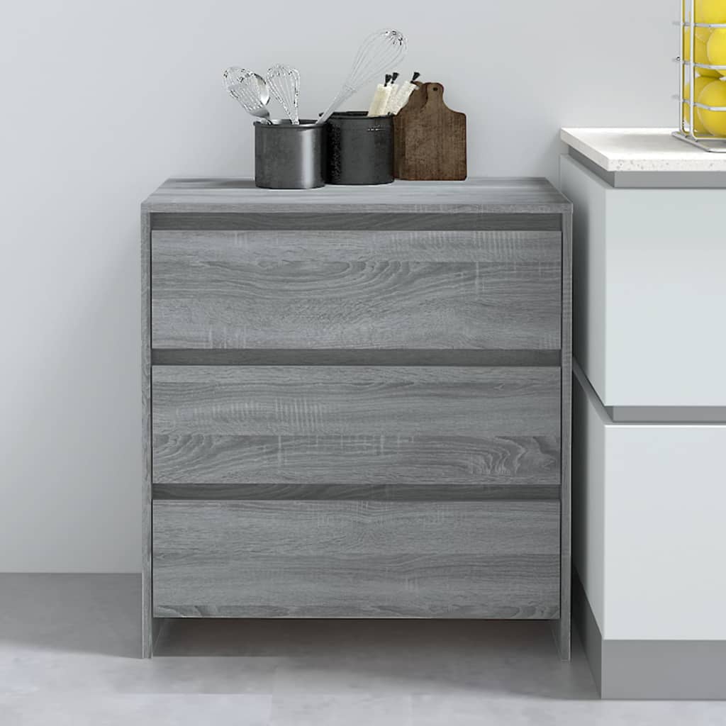 Sideboard Grey Sonoma 70x41x75 cm Engineered Wood